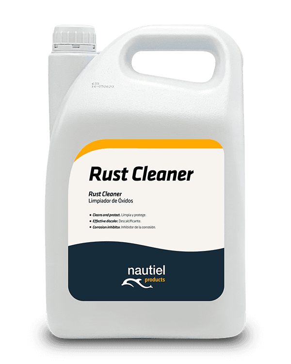 A bottle of Nautiel's Rust cleaner